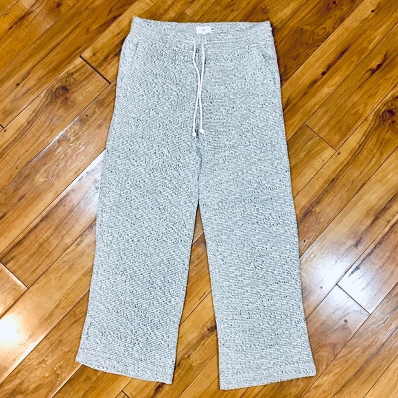 Lou & Grey athleisure lounge pants sweatpants grey gray white marled style large - Picture 8 of 16